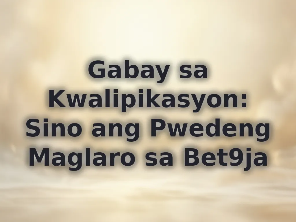 Gabay sa Kwalipikasyon